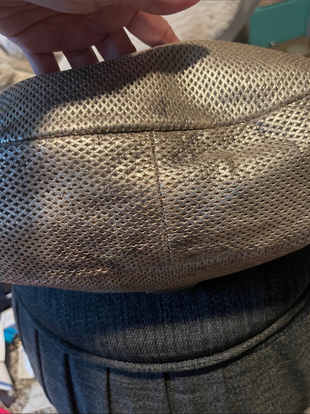 Jimmy Choo Metallic Gold Hobo Sky bag with bangle - Picture 10 of 14